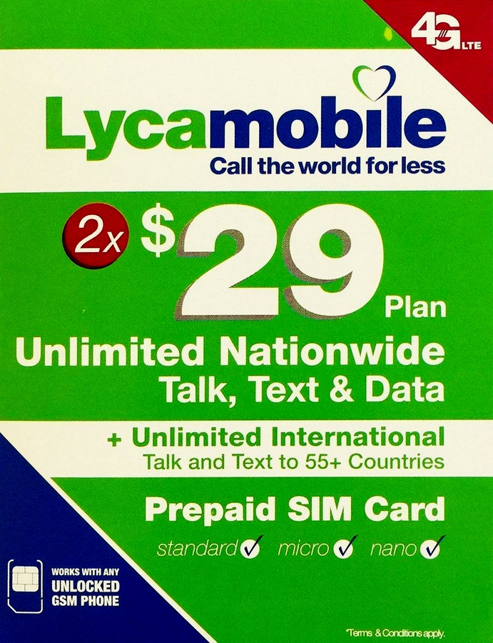 COMANDĂ SIMUL LYCA AND T MOBILE WORK AND TRAVEL